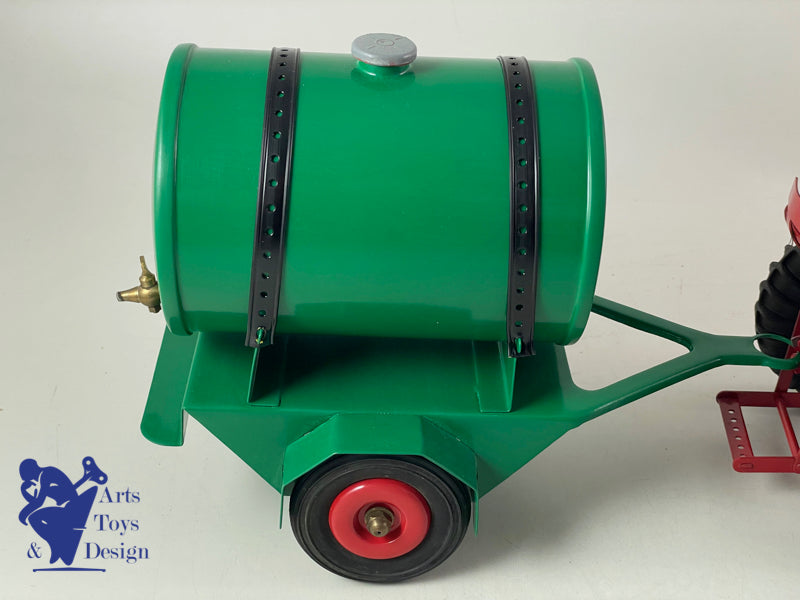 JOUET ANCIEN CIJ 8/52 TRES RARE TRACTEUR ELECTRIQUE AV TONNE A EAU 1/10° 1960