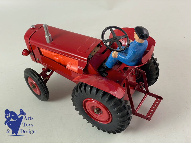 JOUET ANCIEN CIJ 8/52 TRES RARE TRACTEUR ELECTRIQUE AV TONNE A EAU 1/10° 1960