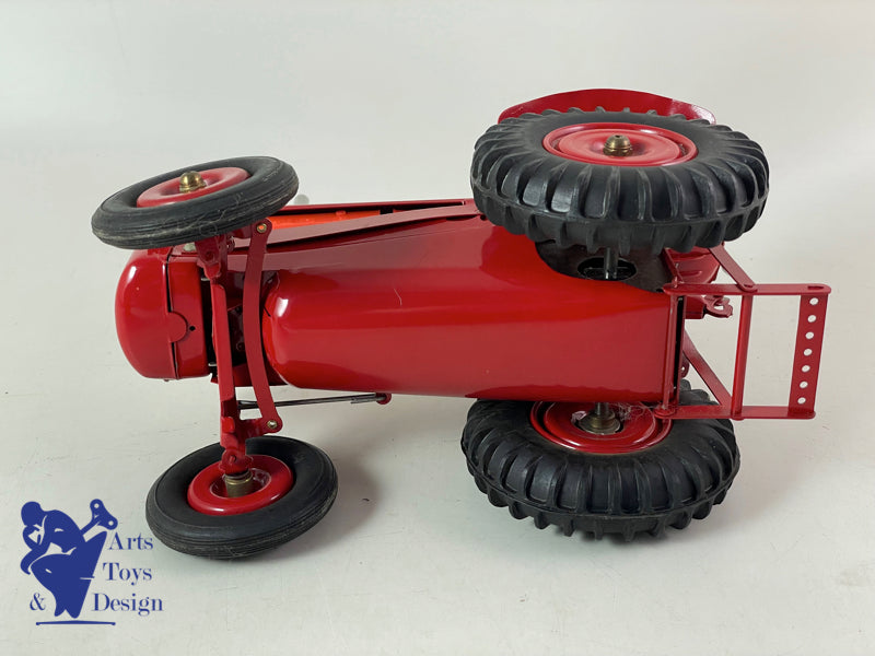 JOUET ANCIEN CIJ 8/52 TRES RARE TRACTEUR ELECTRIQUE AV TONNE A EAU 1/10° 1960