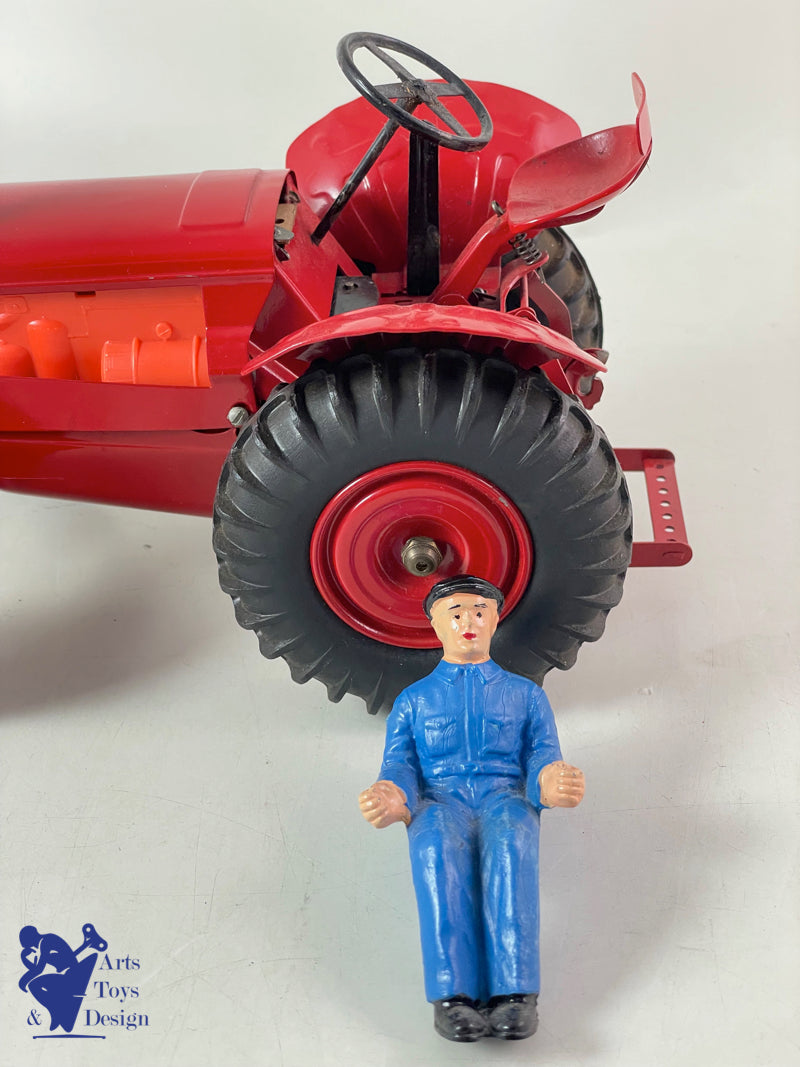 JOUET ANCIEN CIJ 8/52 TRES RARE TRACTEUR ELECTRIQUE AV TONNE A EAU 1/10° 1960