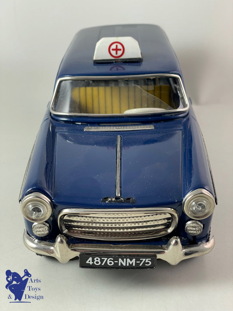 Antique toys Joustra 2115 very rare Peugeot 404 friction Ambulance circa 1962