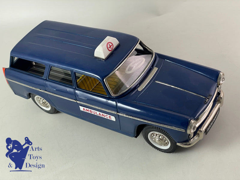 Antique toys Joustra 2115 very rare Peugeot 404 friction Ambulance circa 1962