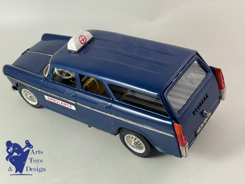 Antique toys Joustra 2115 very rare Peugeot 404 friction Ambulance circa 1962