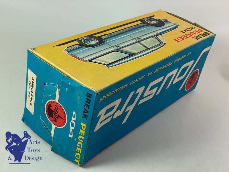 Antique toys Joustra 2115 very rare Peugeot 404 friction Ambulance circa 1962