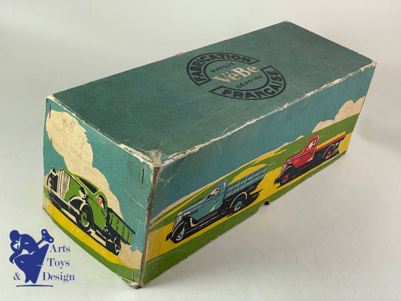 JOUET ANCIEN VEBE 1306 CAMION STUDEBAKER CITERNE MECANIQUE 36CM VERS 1950