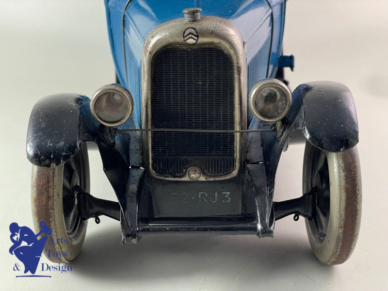 JOUET ANCIEN CITROEN REF 73 CAMION C4 CITERNE BLEU 1/10° VERS 1931