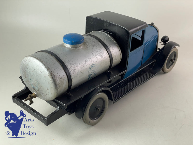 JOUET ANCIEN CITROEN REF 73 CAMION C4 CITERNE BLEU 1/10° VERS 1931