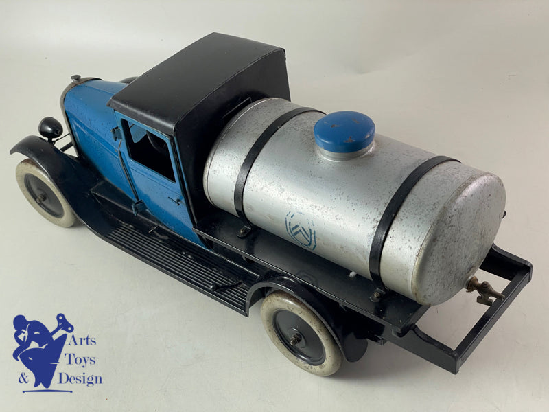 JOUET ANCIEN CITROEN REF 73 CAMION C4 CITERNE BLEU 1/10° VERS 1931