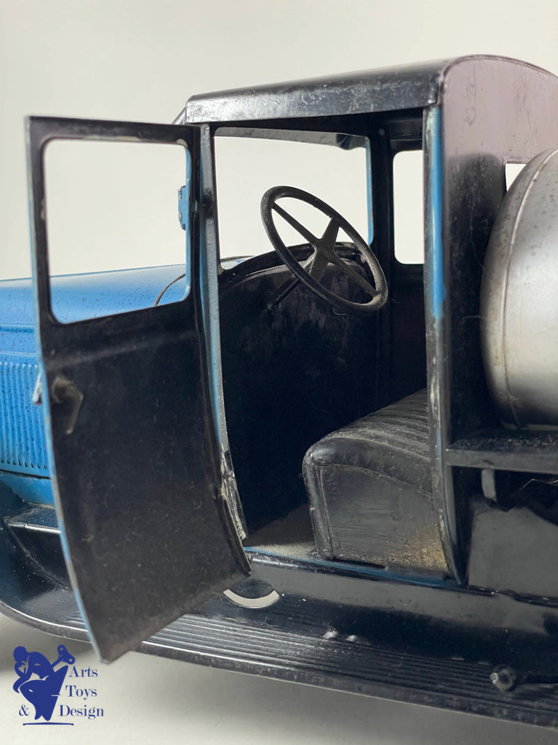 JOUET ANCIEN CITROEN REF 73 CAMION C4 CITERNE BLEU 1/10° VERS 1931