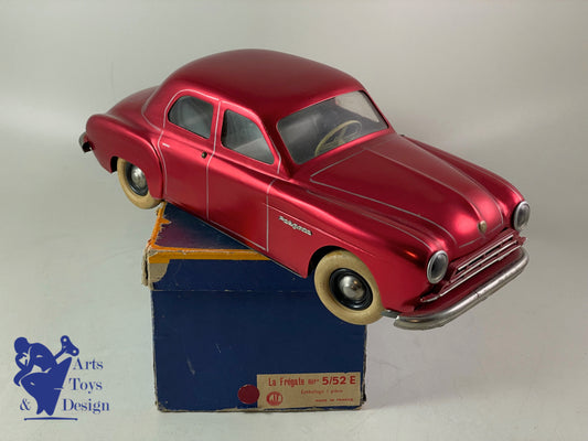 JOUET ANCIEN CIJ 5/52E RENAULT FREGATE ROUGE METAL ELECTRIQUE 33CM 1950