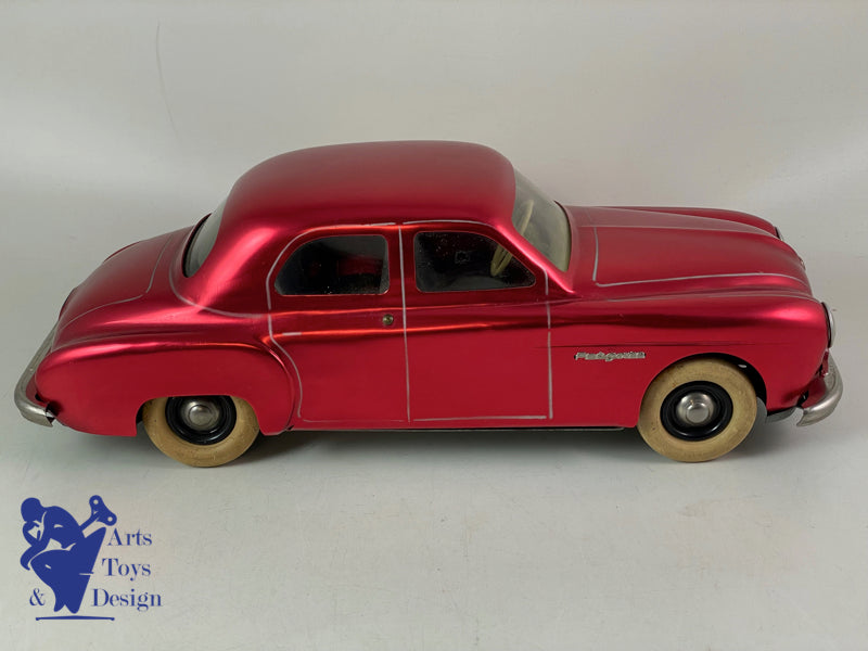 JOUET ANCIEN CIJ 5/52E RENAULT FREGATE ROUGE METAL ELECTRIQUE 33CM 1950
