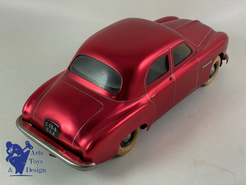 JOUET ANCIEN CIJ 5/52E RENAULT FREGATE ROUGE METAL ELECTRIQUE 33CM 1950