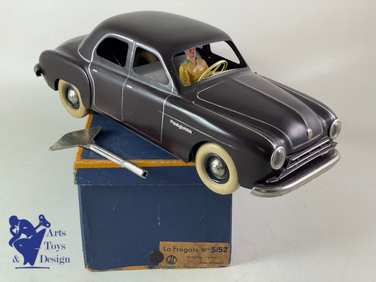 JOUET ANCIEN CIJ 5/52 RENAULT FREGATE CHOCOLAT MECANIQUE 33CM 1950