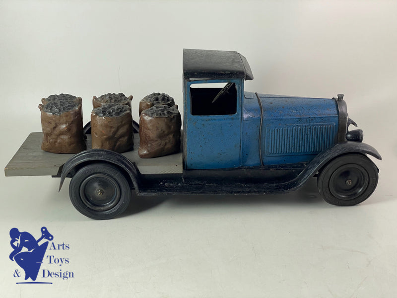 JOUET ANCIEN CITROEN REF 63 C4 CAMION PLATEAU 2° TYPE 1/10° VERS 1930