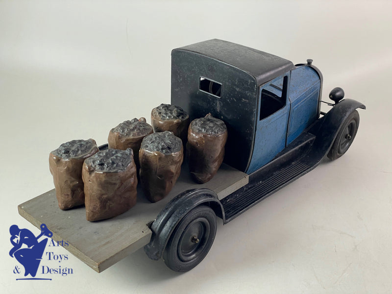 JOUET ANCIEN CITROEN REF 63 C4 CAMION PLATEAU 2° TYPE 1/10° VERS 1930