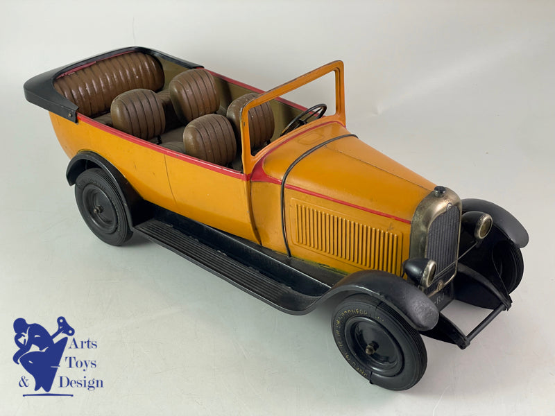 Jouets Citroen Ref 68 C4 Torpedo Car clockwork Yellow 1/10 1930