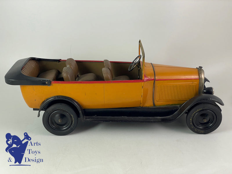 Jouets Citroen Ref 68 C4 Torpedo Car clockwork Yellow 1/10 1930