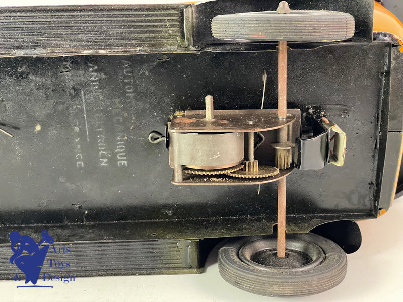 Jouets Citroen Ref 68 C4 Torpedo Car clockwork Yellow 1/10 1930
