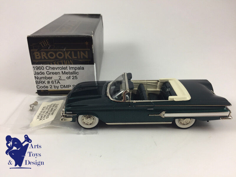1/43 BROOKLIN DMP 61A CHEVROLET IMPALA 1960 GREEN CODE 2 LTD ED 25EX N°7/10 OR11