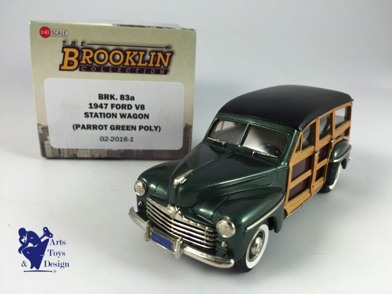 1/43 Brooklin 83a Ford V8 Station Wagon Woody 1947 Metal green