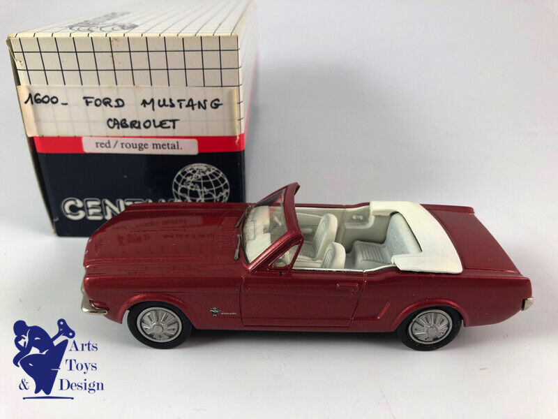 1/43 AMR CENTURY FORD MUSTANG CABRIOLET ROUGE METAL FACTORY BUILT