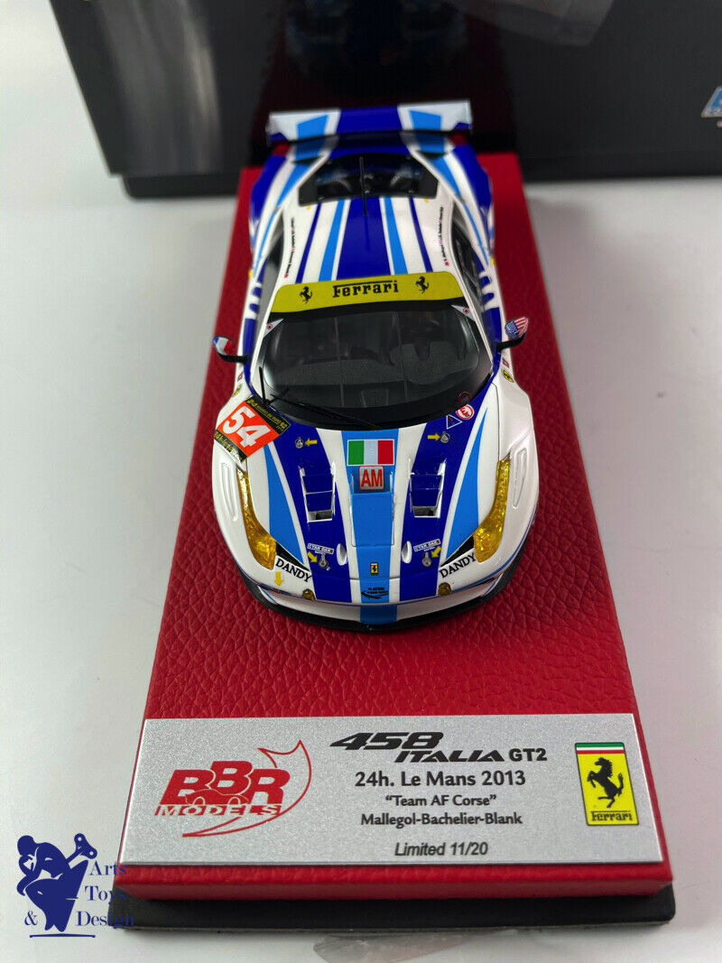 1/43 BBR FERRARI 458 ITALIA GT LE MANS 2013 AF CORSE N°54 MALLEGOL N°11/20