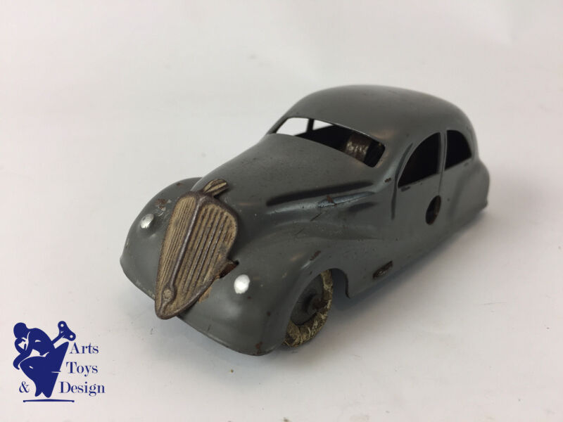 CIJ 3/1 RENAULT VIVA GRAND SPORT TOLE MECANIQUE C.1935 GRIS L 10CM