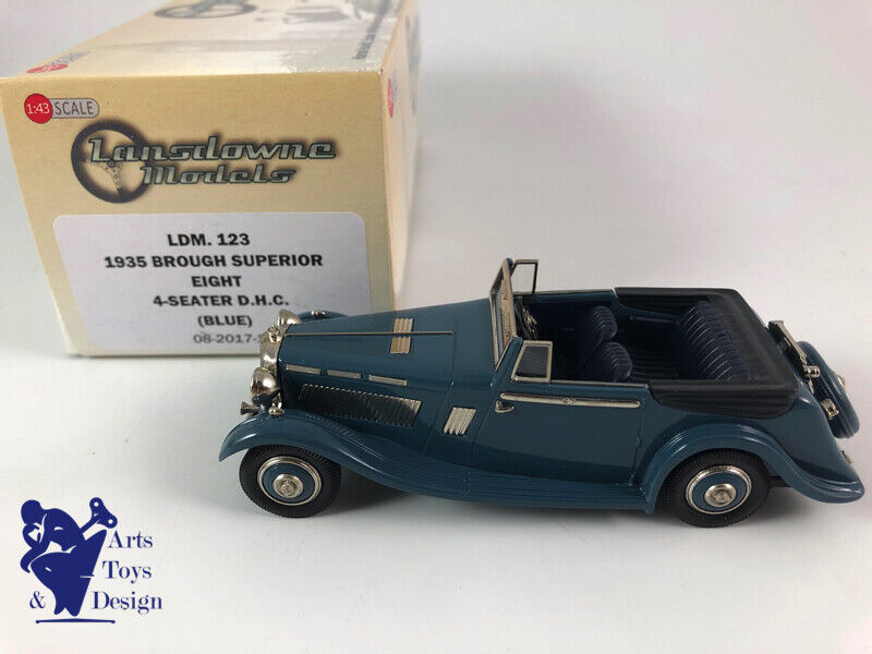 1/43 BROOKLIN LANSDOWNE 123 BROUGH SUPERIOR EIGHT 4 SEATER DHC 1935 BLUE