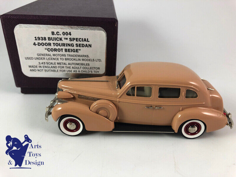 1/43 BROOKLIN BC 004 BUICK SPECIAL 4 DOOR TOURING SEDAN 1938 COROT BEIGE