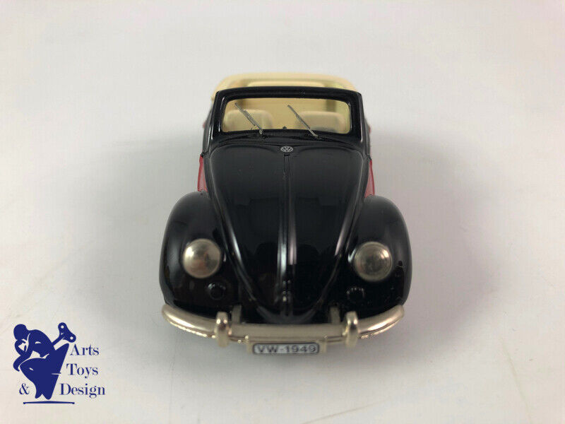 1/43 AMR CENTURY VW COX HEBMULLER CABRIOLET 2 FARBIG ROUGE & NOIR FACTORY BUILT