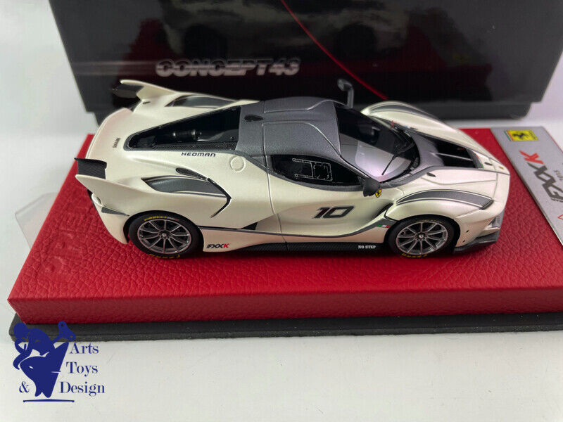 1/43 BBR FERRARI FXXK 2015 N°10 FUJI WHITE MATT GREY STRIPE N°4/20