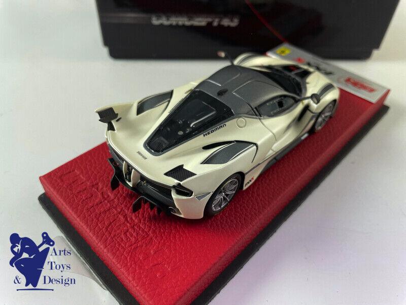 1/43 BBR FERRARI FXXK 2015 N°10 FUJI WHITE MATT GREY STRIPE N°4/20