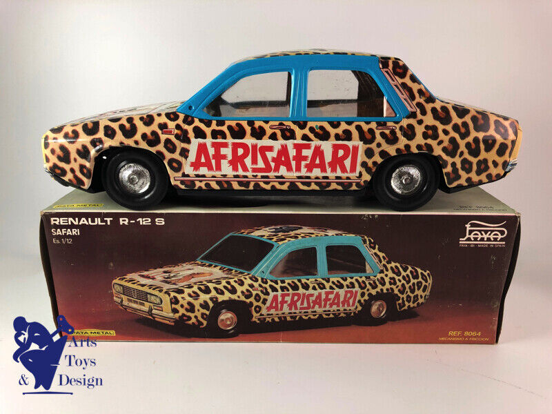 JOUET ANCIEN PAYA 8064 1/12° RENAULT 12 S SAFARI TOLE FRICTION 37CM VERS 1970