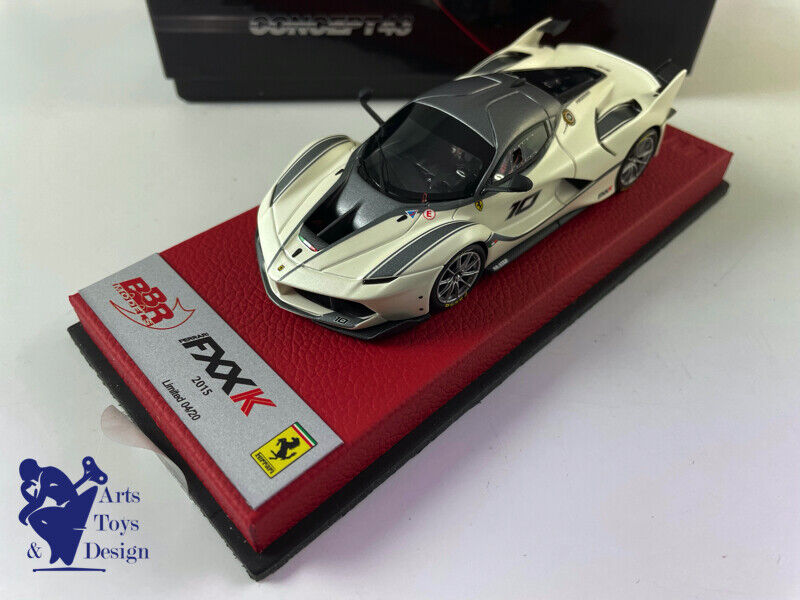 1/43 BBR FERRARI FXXK 2015 N°10 FUJI WHITE MATT GREY STRIPE N°4/20