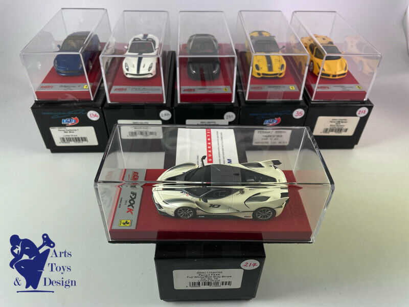 1/43 BBR FERRARI FXXK 2015 N°10 FUJI WHITE MATT GREY STRIPE N°4/20