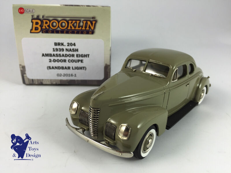 1/43 BROOKLIN 204 NASH AMBASSADOR EIGHT 2 DOOR COUPE 1939
