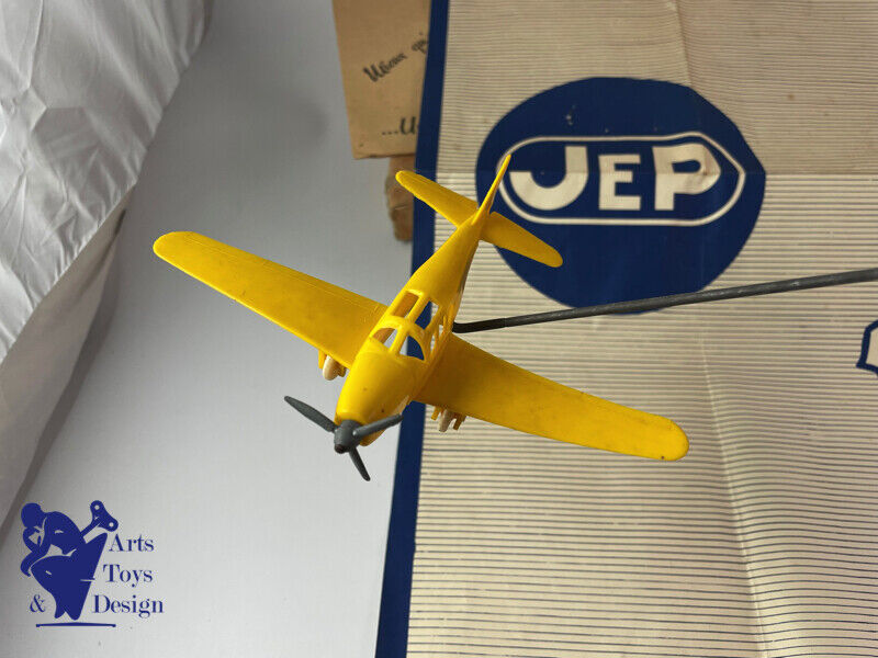 JOUET ANCIEN JEP REF 1235 AVION SUR PYLONE VERS 1950 COMPLET BOITE CARTE NOTICE