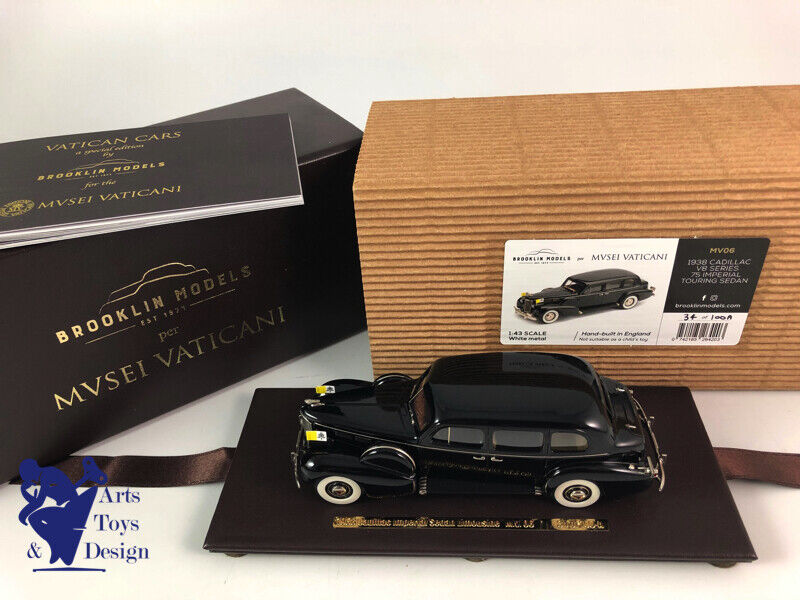 1/43 BROOKLIN MV 06 CADILLAC V8 SERIES 75 IMPERIAL TOURING SEDAN 1938 VATICAN