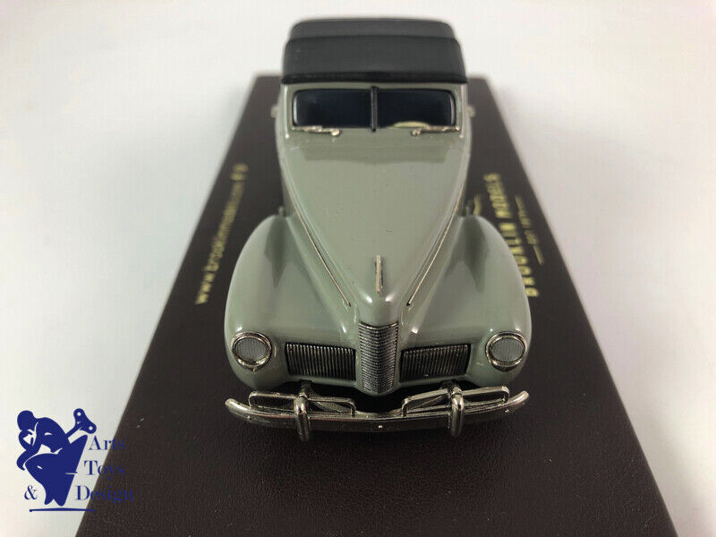 1/43 BROOKLIN BML 31 NASH AMBASSADOR EIGHT CONVERTIBLE 1940 GRAY BLACK SOFT TOP