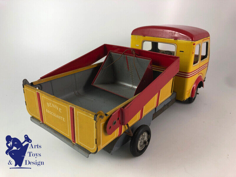 Antique toy CR tin Truck Simca Cargo friction C.1950 L 37CM