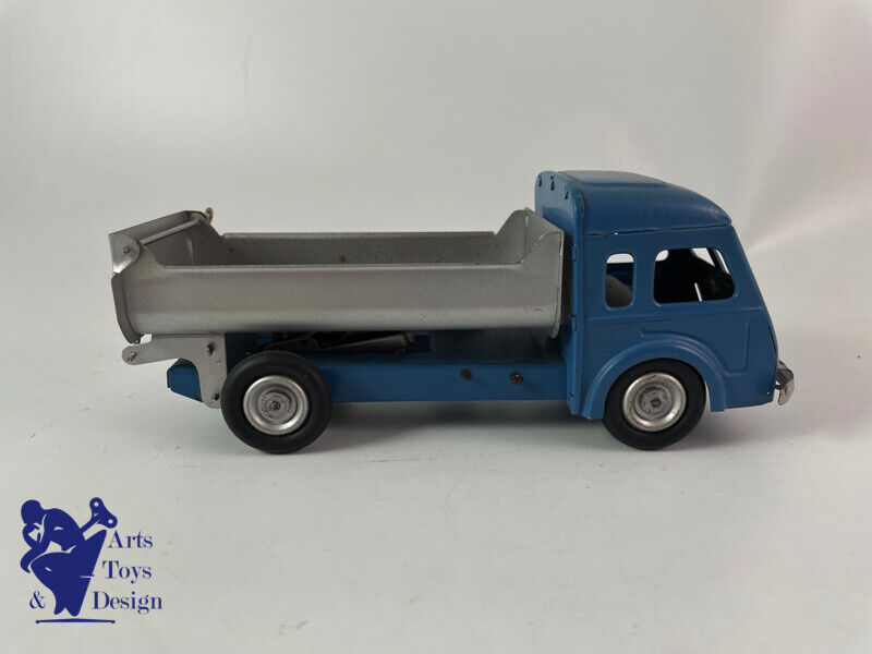 JOUET ANCIEN CIJ REF 5/37 CAMION TOLE RENAULT BENNE BASCULANTE MECANIQUE 1952