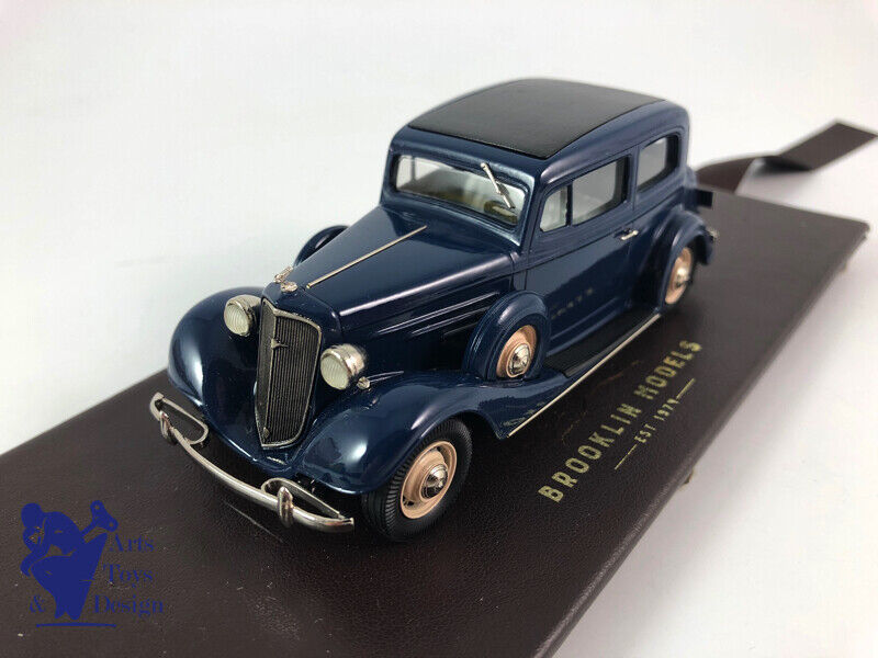 1/43 BROOKLIN BML 28 CHEVROLET 2DR SEDAN 1934 BLUE