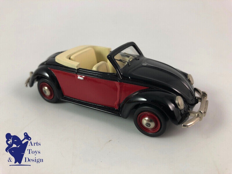 1/43 AMR CENTURY VW COX HEBMULLER CABRIOLET 2 FARBIG ROUGE & NOIR FACTORY BUILT