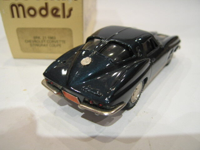 1/43 BROOKLIN 21 CHEVROLET CORVETTE 1963 BLEU