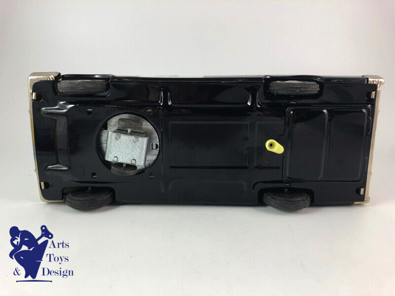 Antique toy Daiya Chevrolet Impala Police Car Battery Operated Tin Japan 35cm