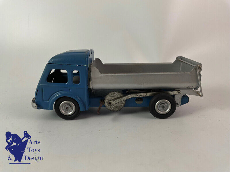 JOUET ANCIEN CIJ REF 5/37 CAMION TOLE RENAULT BENNE BASCULANTE MECANIQUE 1952