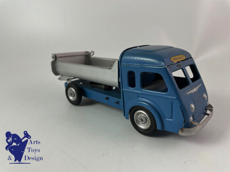 JOUET ANCIEN CIJ REF 5/37 CAMION TOLE RENAULT BENNE BASCULANTE MECANIQUE 1952