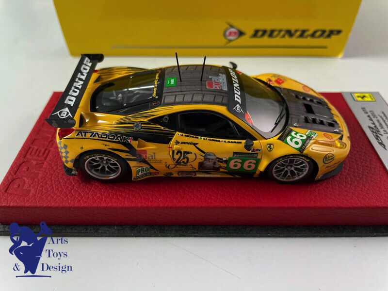1/43 BBR FERRARI 458 ITALIA GT2 LE MANS 2013 JMW MOTORSPORT N°66 N12/20 DUNLOP