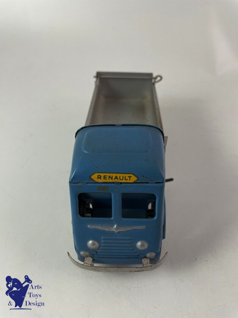 JOUET ANCIEN CIJ REF 5/37 CAMION TOLE RENAULT BENNE BASCULANTE MECANIQUE 1952