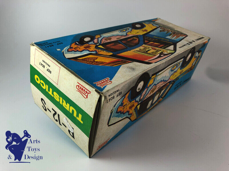 JOUET ANCIEN PAYA 8047 1/12° RENAULT 12 S TURISTICO TOLE FRICTION 37CM VERS 1970